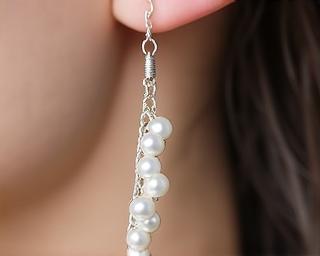 Pearl drop earrings graduation gift
