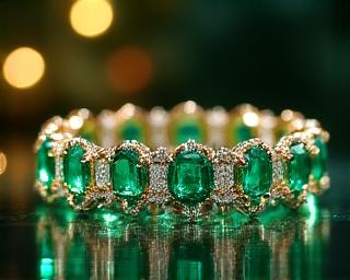Emerald tennis bracelet holiday gift